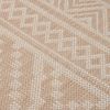 vidaXL Outdoor-Teppich Flachgewebe 80x250 cm Braun Gestreift 340863 Bild 4