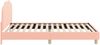 vidaXL Kinderbettgestell mit Kopfteil Rosa 90 x 200 cm Bouclé 42010977 Bild 5