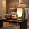 Tischlampe, Metall, nickel-matt, Chrom, Opal Bild 2