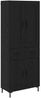 vidaXL Highboard 2 pcs Schwarz Eichen-Optik Holzwerkstoff 3416200 Bild 2