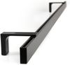 Deco-Raum® Gardinenschiene Innenlauf Loft | Befestigung: Wandträger | Größe: 200cm | Material: Aluminium | Farbe: Schwarz Bild 5
