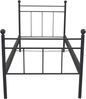 Metallbett 90x200 Schwarz â€“ Stabil, Modern, Hochwertig | Bettgestell pulverbeschichtet Bild 3