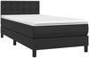 vidaXL Boxspringbett mit Matratze Schwarz 100x200 cm Kunstleder 3141107 Bild 3
