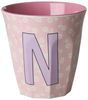rice Becher Rice Buchstabenbecher – Melamin Tassen A–Z mit Blumen-Design, BPA-frei, 1-tlg, Melamin Bild 3