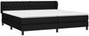 vidaXL Polsterbett mit Matratze Schwarz 200x200 cm Stoff, Härtegrad: H2 [3126511] Bild 3