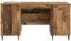 vidaXL Schreibtisch mit Regal Altholz 142,5 x 50 x 75 cm Holzwerkstoff 3414592 Bild 4