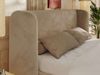 Polsterbett Bett mit Holzlattenrost Schlafzimmer Bett Doppelbett gepolstertes Kopfteil - EMORA CLASSIC - 160x200 cm - Beige Plüsch Bild 4