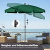 Sekey Balkonschirm 200cm Sonnenschirm Rund Gartenschirm Terrassenschirm mit UV-Schutz 50+, Balkonschirm höhenverstellbar, Stabiler Sonnenschirm knickbar Bild 3