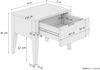 Nachttisch Buche massiv konische Form mit Schublade 90.20-K44 Bild 4