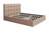 Vente-unique - MIRDAL Bett SamtStoff Beige - B 213 cm x H 106 cm x L 210 cm Bild 4