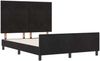 vidaXL Boxspringbett mit Kopfteil Schwarz 160 x 200 cm Samt 3344953 Bild 5