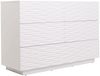 Kommode HWC-M52, Schrank Sideboard, 3D-Design Schubladen Push-to-open, 81x120x42cm Hochglanz weiß Bild 5