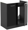 Spülenunterschrank R-Line Schwarz Hochglanz 80 cm ohne Arbeitsplatte Vicco Bild 3