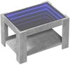 LED-Couchtisch, Sofatisch Betongrau 73x53x45 cm Holzwerkstoff Bild 3