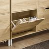 SoBuy FSR100-N Schuhschrank, Spanplatte, Melamin, Helle Eiche, 100 x 91 x 19 cm Bild 4
