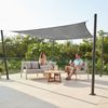 Relaxdays Sonnensegel HDPE Bild 5