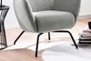 KAWOLA Sessel LOTTE Ohrensessel Cord hellgrau 117 x 82 x 79 cm Bild 4