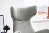 KAWOLA Sessel LOTTE Ohrensessel Cord hellgrau 117 x 82 x 79 cm Bild 2