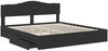 vidaXL Aufbewahrungsbett Schwarz 200 x 200 cm Holzwerkstoff 3413062 Bild 5