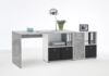 Schreibtisch >LEXO/LEX< in Beton LA-weiß - 135,7x74,2x135,7cm (BxHxT) Bild 2