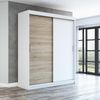 Schwebetürenschrank PAX 2-türig Schrank 160 cm (mit Spiegel) Farbe: Weiß , sonoma Bild 2
