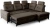 Ecksofa Schlafsofa Sofa WENDIE Stoff Hold Me Dunkelbraun Ottomane Rechts Bild 3