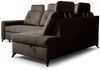 Ecksofa Schlafsofa Sofa WENDIE Stoff Hold Me Dunkelbraun Ottomane Rechts Bild 4