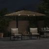 vidaXL Sonnenschirm mit LED und Stahlmast Braun 246x246x230 cm 4005086 Bild 3