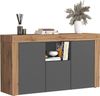 OTTO home Sideboard CHRONOS Breite 155 cm mit 3 Türen, 1 offenes und 6 geschlossene Fächer (1 St), Sideboard,Kommode, Schrank, Grifflos mit Push to Open, Made in Italy Bild 4