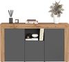 OTTO home Sideboard CHRONOS Breite 155 cm mit 3 Türen, 1 offenes und 6 geschlossene Fächer (1 St), Sideboard,Kommode, Schrank, Grifflos mit Push to Open, Made in Italy Bild 2