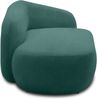 DOMO. collection Recamiere 700013, Liege mit Zierkissen, oval, Füße mit Filzgleitern, Chaiselongue, Sofa, Polstergarnitur, 183 x 105 x 75 (BxTxH), blau Bild 4