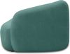 DOMO. collection Recamiere 700013, Liege mit Zierkissen, oval, Füße mit Filzgleitern, Chaiselongue, Sofa, Polstergarnitur, 183 x 105 x 75 (BxTxH), blau Bild 5