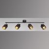 Deckenlampe, Dekorstanzungen, schwarz gold, L 84 cm, TROY Bild 5