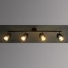 Deckenlampe, Dekorstanzungen, schwarz gold, L 84 cm, TROY Bild 4