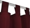 vidaXL Vorhänge Gardinen aus Satin 2-teilig, Polyester Dunkelrot, 140x245 cm Bild 4
