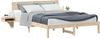 vidaXL Bettrahmen mit Kopfteil Braun 150 x 200 cm Massives Kiefernholz 873442 Bild 2