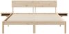 vidaXL Bettrahmen mit Kopfteil Braun 150 x 200 cm Massives Kiefernholz 873442 Bild 5