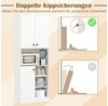COSTWAY Küchenbuffet Küchenschrank mit Arbeitsplatte, Weiß 166cm Bild 3