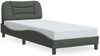 vidaXL Bettgestell mit LED ohne Matratze "Hvar" Dunkelgrau 90x200 cm Stoff 3213677 Bild 2