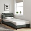 vidaXL Bettgestell mit LED ohne Matratze "Hvar" Dunkelgrau 90x200 cm Stoff 3213677 Bild 4