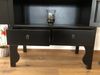 Vintage Asia Asiatische Möbelkombination Schrank Hochzeitsschrank Regal Rundregal Chinesisch Schwarz Bild 3