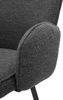 Barhocker >Malia< (2er Set) drehbar, Armlehnen, grau, schwarz - 55x103x61 (BxHxT) Bild 5