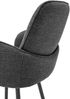 Barhocker >Malia< (2er Set) drehbar, Armlehnen, grau, schwarz - 55x103x61 (BxHxT) Bild 4