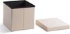 Zedelmaier Sitzbank Sitzbaenk mit Stauraum Sitzhocker Fußbank,Aufbewahrungsbox faltbar (ZD38PVC), Belastbar bis 300 kg, Spielzeugtruhe mit Stauraum, Deckel abnehmbar Bild 3