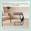 Relaxdays Beistelltisch mit Zeitungsablage C-Form Bild 2