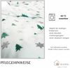 Fleece-Bettwäsche mit grünen Tannenmuster aus 100% Polyester - Kuschelig und pflegeleicht 135x200 cm Bild 5
