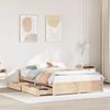 vidaXL Massivholzbett ohne Matratze 135x190 cm Kiefernholz 3301678 Bild 1