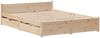 vidaXL Massivholzbett ohne Matratze 135x190 cm Kiefernholz 3301678 Bild 3
