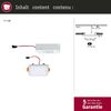 Paulmann No. 92393 LED Einbaupanel Veluna VariFit IP44 75x75 mm 3.000K Satin Bild 5