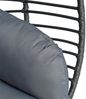 Polyrattan Loungesessel Schwingsessel Rattan Sessel Relaxsessel Stuhl Anthrazit Bild 5